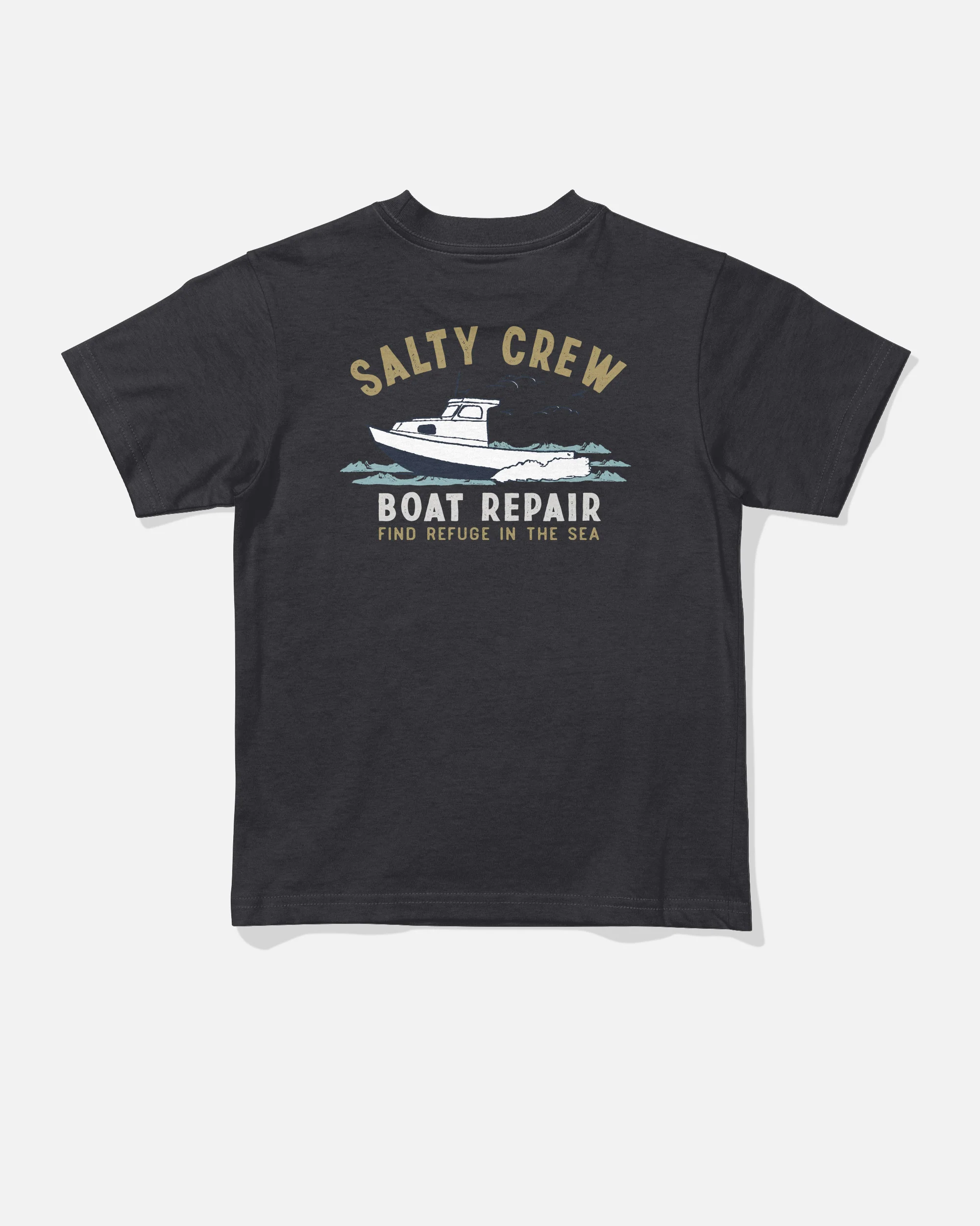 Boat Repair Toddler Tee - Black
