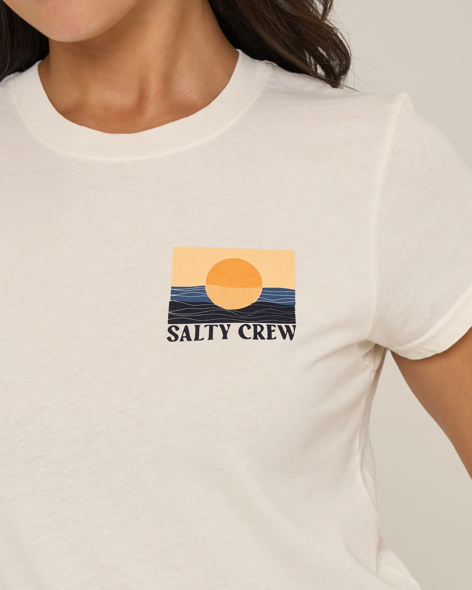 Retro Wave Modern Tee - Off White - Image 4