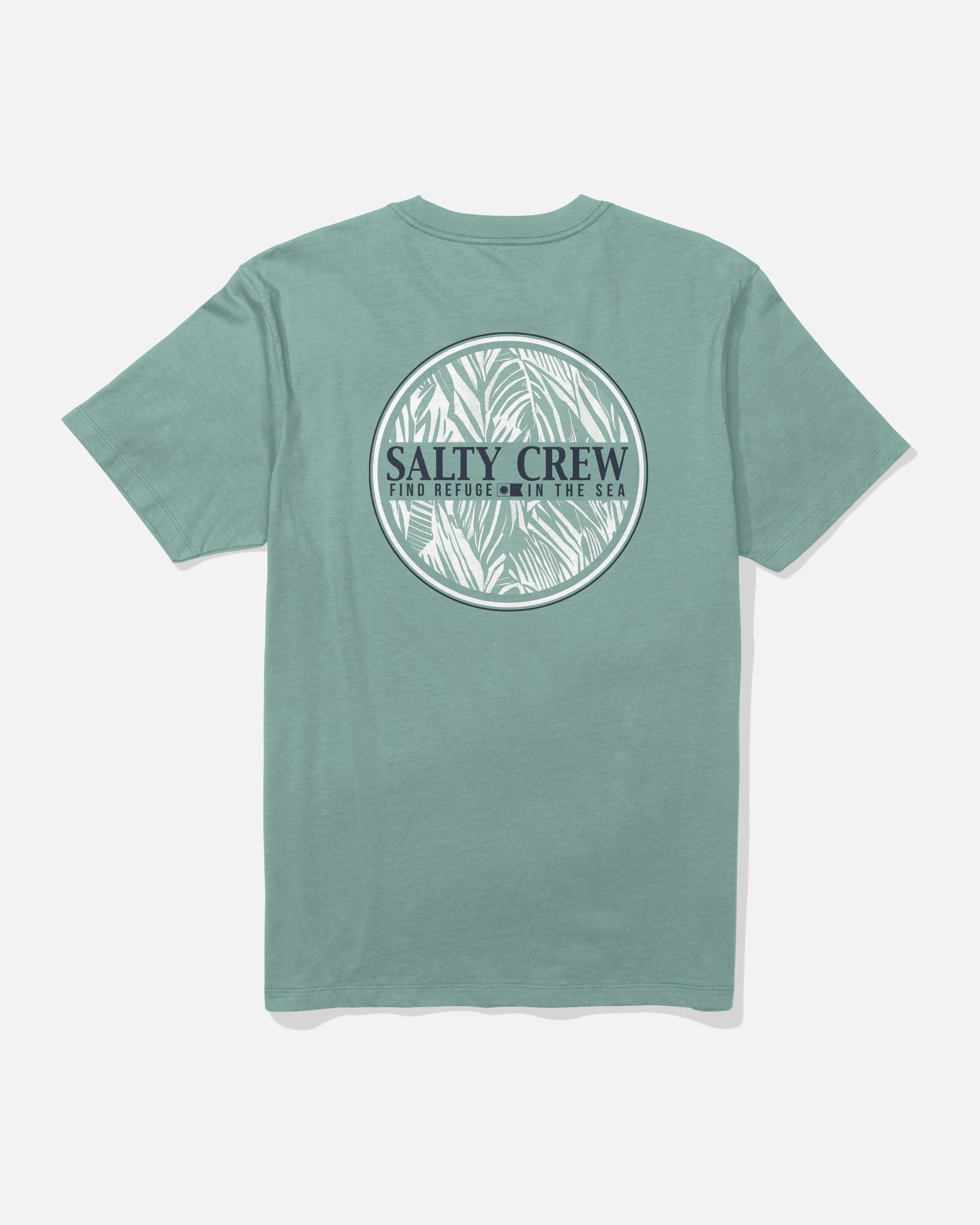 Split Fill Crew Tee - Mackerel