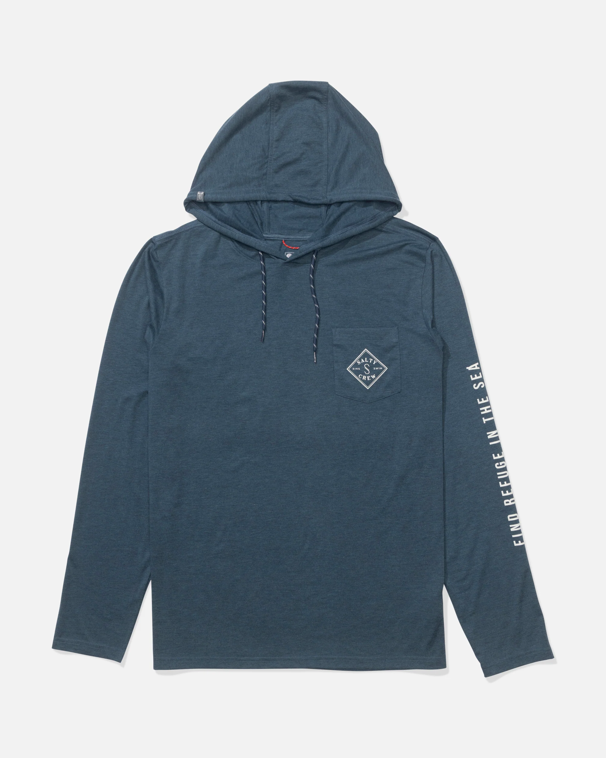 Tippet Pocket UV Hoodie - Pilot Blue