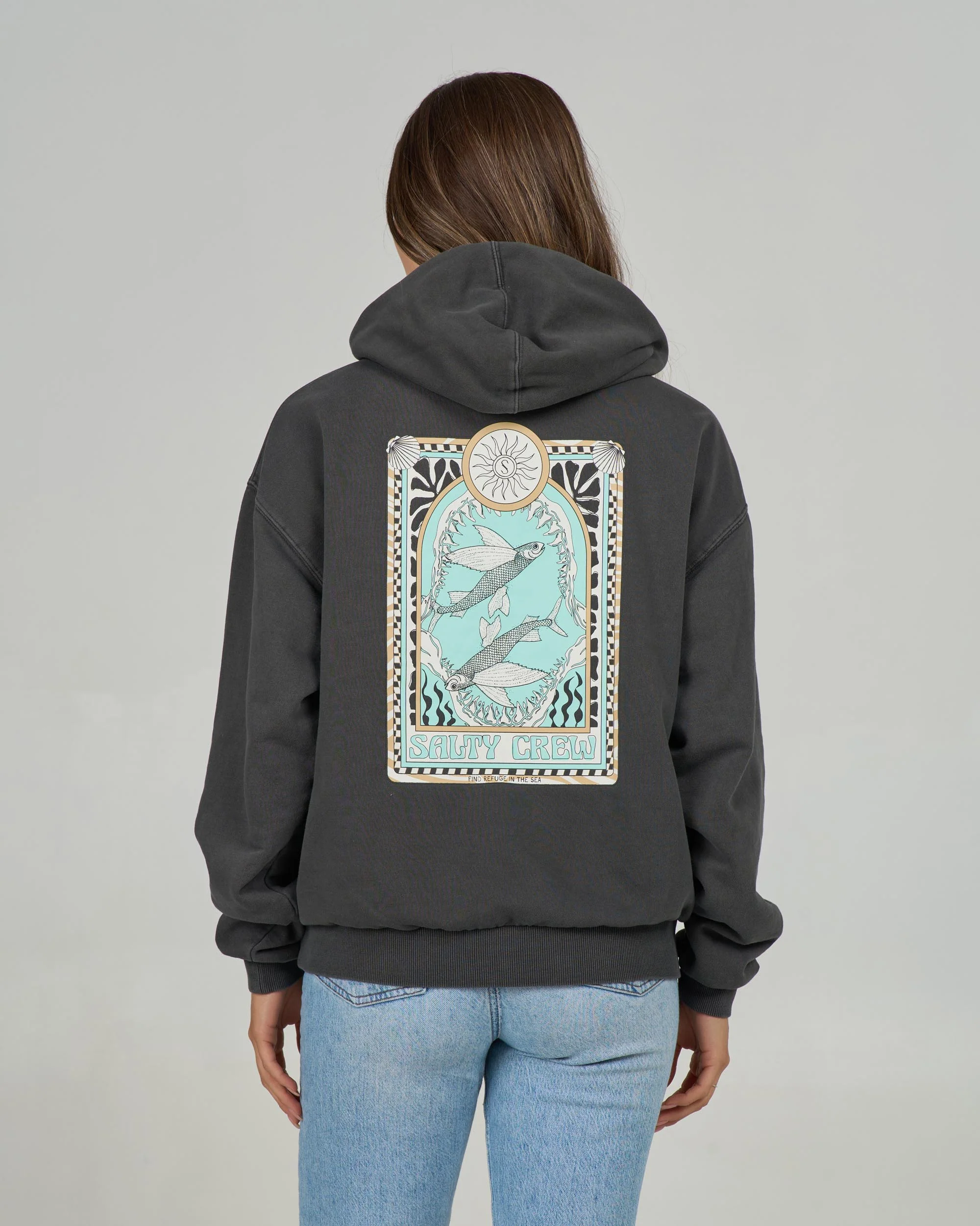 Zodiac Hoody - Faded Black